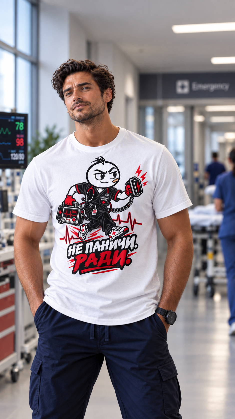 НЕ ПАНИЧИ, РАДИ — Urgentna medicina — model fotografija — SHIFT│DOSE™