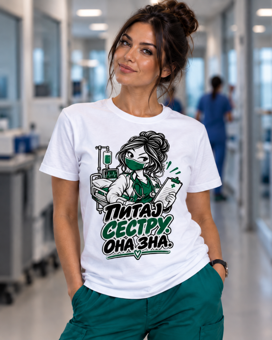 ПИТАЈ СЕСТРУ ОНА ЗНА. — Medicinska sestra — model fotografija — SHIFT│DOSE™